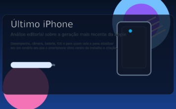 Imagem destacada sobre o último iPhone da Apple