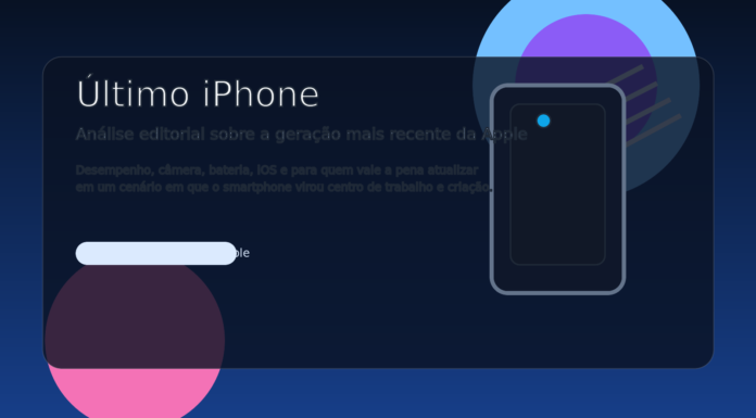 Imagem destacada sobre o último iPhone da Apple