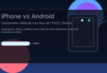 iPhone vs Android: a comparação definitiva com foco em POCO e Xiaomi para 2026 Imagem destacada comparando iPhone e Android com foco em POCO e Xiaomi