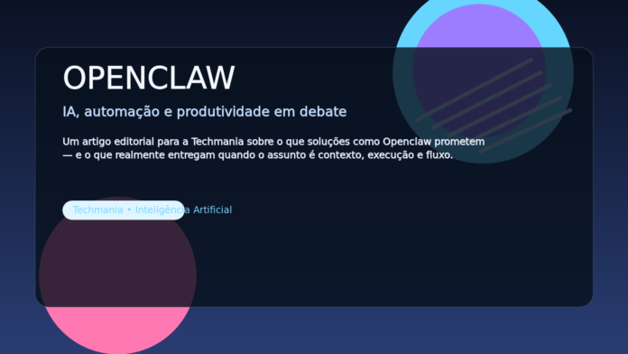 Imagem destacada sobre Openclaw e IA